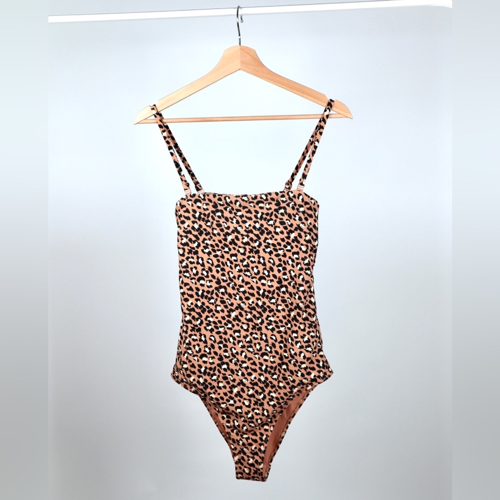 Aerie Tan and Black Swimsuit